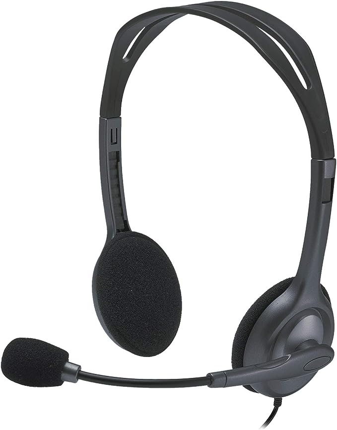 Logitech H111 Wired Headset, Stereo Headphones with Noise-Cancelling Microphone-1